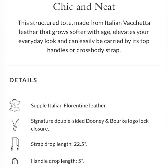 DOONEY & BOURKE Amelia Tote Florentine Leather - Picture 15 of 16